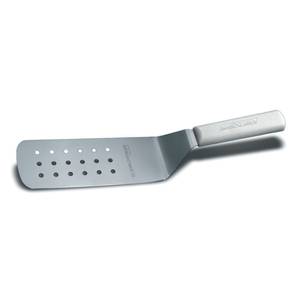 Dexter Russell PS286-8PCP Sani-Safe 8" x 3" Perforated Turner w/ White Handle