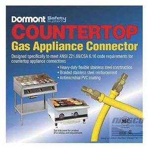 Dormont CT1650KIT36 36" x .5" Safety System Countertop Gas Appliance Connector