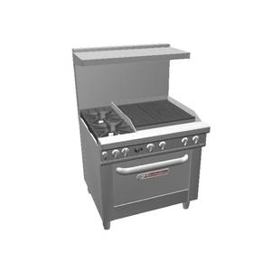 Southbend 4361D-2C Ultimate Range w/ 2 Open Burners, 24" Charbroiler & Std Oven