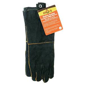 ChefMaster 40113X Mr. BarBQ Long Leather BBQ Gloves