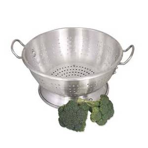 Browne Foodservice 5811616 Heavy Duty 15.1 Qt. Capacity Aluminum Colander