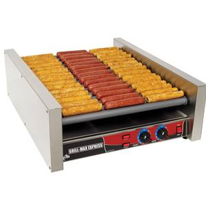 Star X50S Grill-Max Stadium Seat 50 Hot Dog Roller Grill w/ Duratec