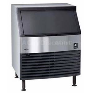 Manitowoc QR-0210A 215lb Undercounter Regular Cube Ice Machine 80lb Storage Bin