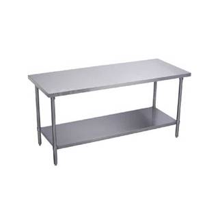 Elkay Foodservice BWT24S24-STSX 24" x 24" All Stainless Work Table 16/400 with Undershelf