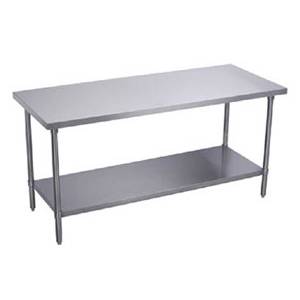 Elkay Foodservice BWT24S120-STGX 120" x 24" Work Table 16/400 Stainless with Galvanized Shelf