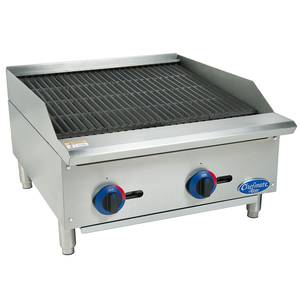 Globe C24CB-SR 24" Chefmate Counter-top Gas Charbroiler - Natural Gas