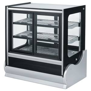 Vollrath 40886 36" Cubed Glass Cooler Display Case w/ Front & Rear Access