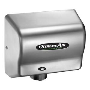 American Dryer EXT7-C EXT Series Automatic Hand Dryer Steel Satin Chrome 540 Watts