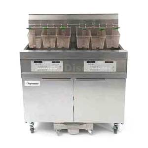 Frymaster 21814E Dual 60 lb. 18"x14" High-Production Open Pot Electric Fryer