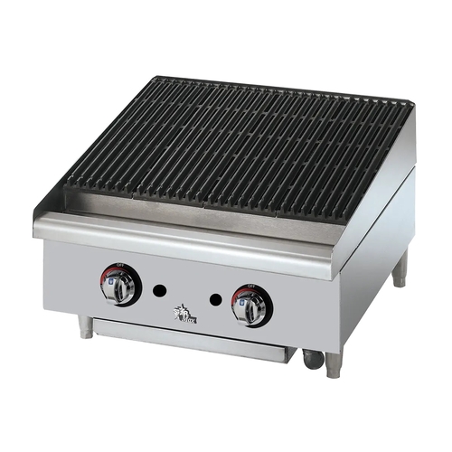 Star 6124RCBF - On Clearance - Star-Max Countertop 24in Radiant Gas Charbroiler