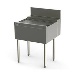 Perlick TS18 18" Stainless Drain Workboard With Backsplash