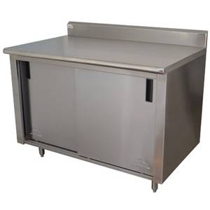 Advance Tabco CB-SS-304 Advance Tabco 48in X 30in Cabinet Base w/ Sliding Doors