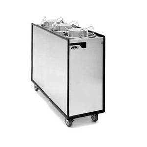 APW Wyott HML3-12A Enclosed Heated Adjustube 9 1/4" - 12" 3 Tube Dispenser