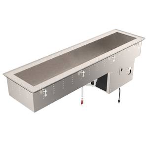 Vollrath 36658 4 Pan Refrigerated Short Side Cold Pan Drop-In