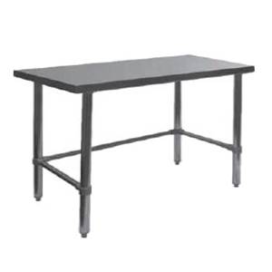 GSW USA WT-P3060B Premium 60"x30" 16 Gauge Stainless Steel Open Base Worktable