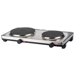 Cadco DKR-S2 Double Cast Iron Burner 120V Electric Hotplate - 1650W