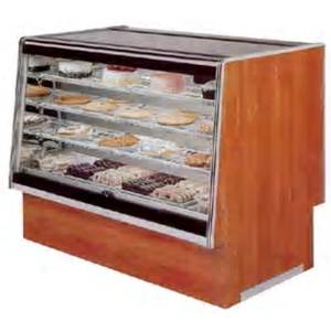 Marc Refrigeration SQBCD-59 59.75" Slant Glass Wood Dry Bakery Display Case
