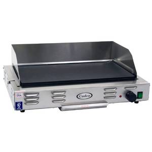 Cadco CG-20 21" Countertop Stainless Steel Electric Griddle - 208/240 V