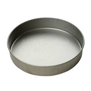 Focus Foodservice 909025 Case of (12) 9"x2" Round Aluminized Steel Cake Pans