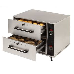 Star SDW2N Two Drawer Free Standing S/S Food Warmer - Narrow Width