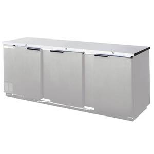 Beverage Air BB72HC-1-S-27 72" Solid Door Back-Bar Refrigerator - Stainless Exterior