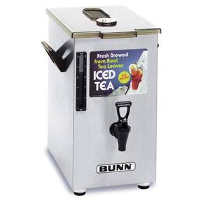 Bunn 03250.0006 Iced Tea Dispenser 4 Gallon Square Brew-Thru Lid