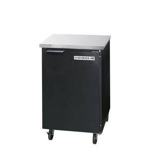 Beverage Air BB24HC-1-B 24" Solid Door Back-Bar Refrigerator w/ Black Exterior