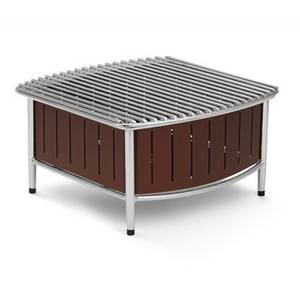 Vollrath 4667470 Wire Grill Countertop Small Contoured Buffet Station - Brown