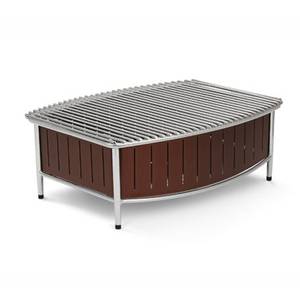 Vollrath 4667570 Wire Grill Countertop Large Contoured Buffet Station - Brown