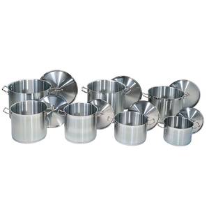 Update International SPS-24 SuperSteel 24 Quart Stainless Steel Stock Pot with Cover