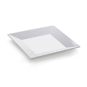 G.E.T. ML-90-* 6ea -12" Square Siciliano Melamine Plate - Black or White