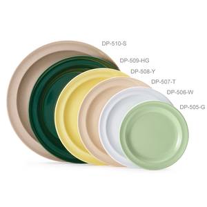 G.E.T. DP-507-* 2 Dozen - 7-1/4" Round Melamine Dessert Plate 6 Colors Avail