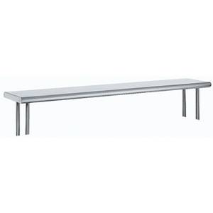 Advance Tabco OTS-10-60 60 x 10 Table-Mounted Single Deck Stainless Steel Overshelf