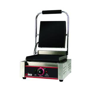 Winco ESG-1 Electric Countertop Single Sandwich Grill Stainless Steel