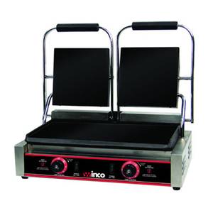 Winco ESG-2 Electric Countertop Double Sandwich Grill Stainless Steel