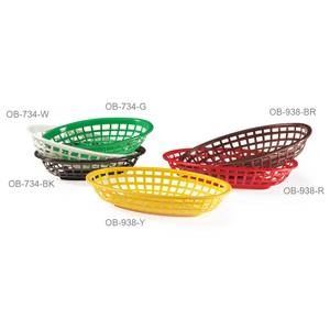 G.E.T. OB-938-* 3 Dozen - 9.5 x 6 Bread & Bun Basket - Available in 6 Colors
