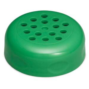 TableCraft C260TGR Plastic Top for 6 Oz Shaker Green Perforated 1 Dozen