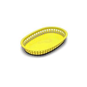 TableCraft C1076Y Chicago Basket Oval 10.5in x 7in Yellow Set of 12