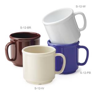 G.E.T. S-12-* 2 Dozen - Bake And Brew 12 oz SAN Mugs - 4 Color Choices