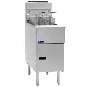 Pitco SG14S-NAT Pitco Solstice 50lb Stainless Steel Deep Fryer - Natural Gas