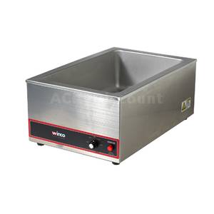 Winco FW-S500 Electric 20" x 12" Countertop Food Warmer, 1200W