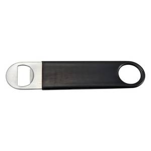 Winco CO-301PK 7in Stainless Steel Bottle Opener w/ Black PVC Coating