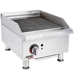APW Wyott GCB-18I Champion 18in Countertop Radiant Gas Charbroiler 