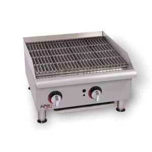 APW Wyott GCRB-18I Champion 18" Countertop Char Rock Charbroiler Natural Gas