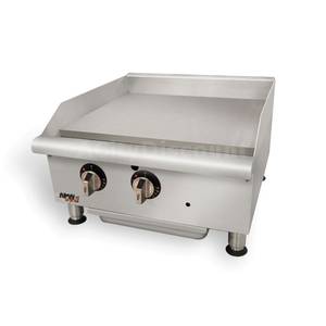 APW Wyott GGT-36I Champion 36" Countertop Natural Gas Griddle - Thermostatic