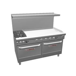 Southbend 4601DD-4T* Ultimate 60" Range w/ 48" Therm. Griddle & 2 Std Ovens