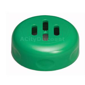 TableCraft C260SLTGR 1 Dozen Green Slotted Plastic Shaker TOP ONLY Fits 6 or 8oz 