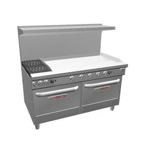 Southbend 4602AA-4G* Ultimate 60" Range w/ 48" Griddle, Wavy Grates & 2 Conv Oven