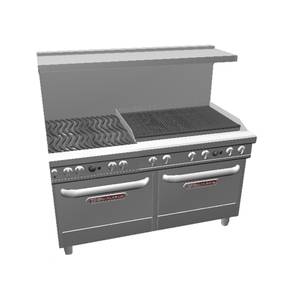 Southbend 4602AA-3CL Ultimate Range w/ Wavy Grates & 2 Convection Ovens