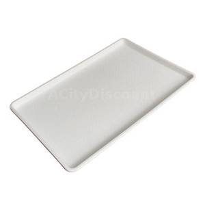 Winco FFT-1826 18" x 26" White Plastic Fast Food Trays Case Of 12